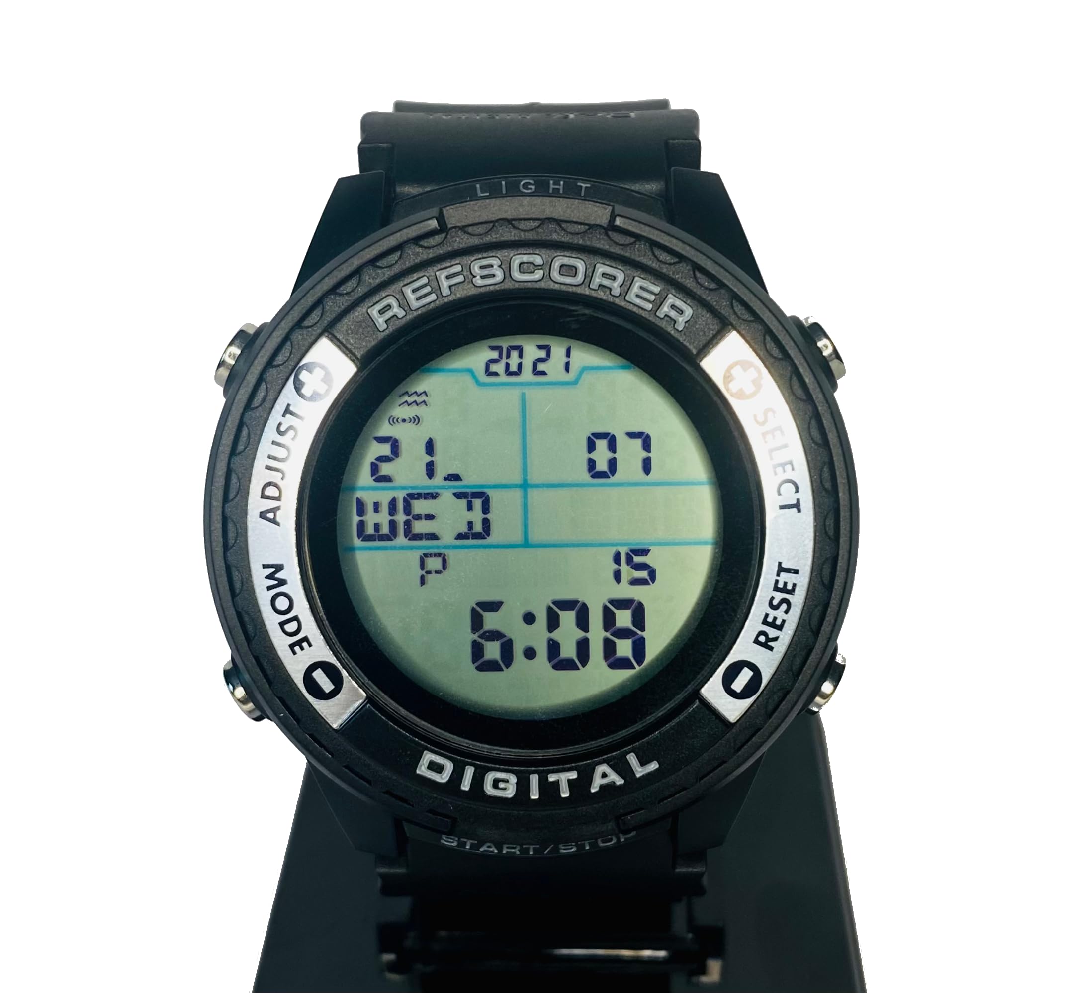 Digital NEW v2.021 Football Soccer Referee Watch - Record The Score of The Game! and now Interchangeable Customisable Top Rings/Bezels! - (sold separately in packs of 5)