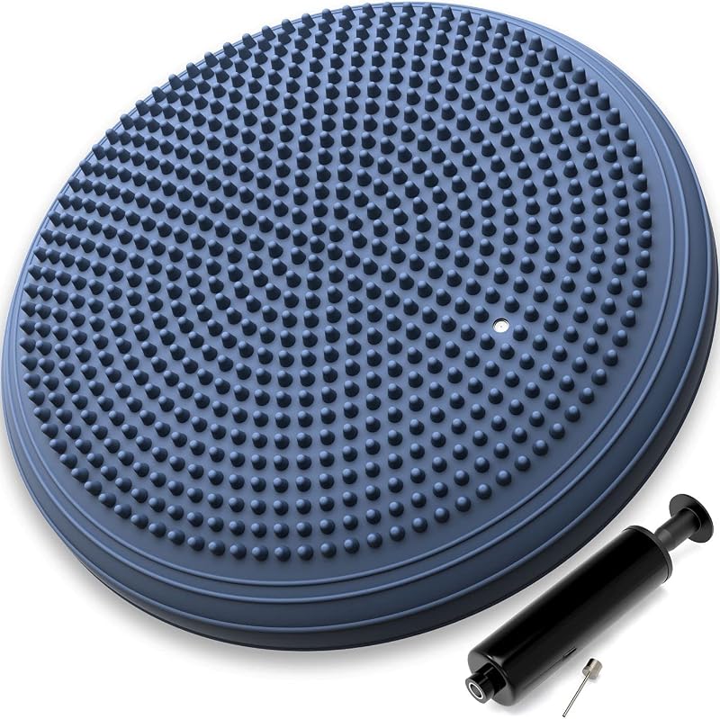 Pure Health Wobble Balance Cushion Board for Fitness Core Posture Dark Blue