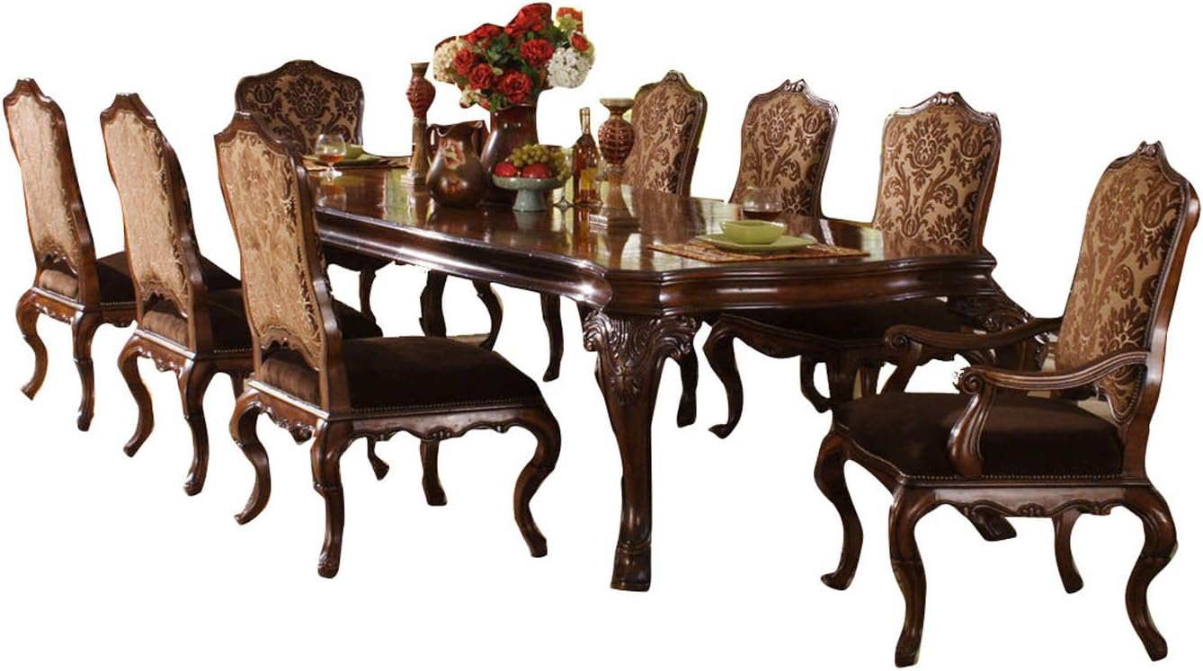 JWLC Imports Palladio Rectangle Dining Table with Two 20-3/8" Leaves, 93" by 50" by 30.5"