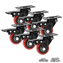 Caster Wheels, Heavy Duty 2 Inch Casters Set of