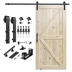 SMARTSTANDARD 42in x 84in Sliding Barn Door with