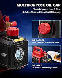 Orion Motor Tech Vacuum Pump, 4.5 cfm 1/3 hp HVAC