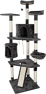 Zeny 79in Cat Trees With Sisal Scratching Posts Perches And Condo Multi Level Cat Tower Furniture Kitty Activity Center Kitten Play House Pet Supplies Amazon Com Zeny 79in Cat Trees With Sisal Scratching Posts Perches And Condo Multi Level Cat Tower Furniture Kitty Activity Center Kitten Play House Pet Supplies Amazon Com