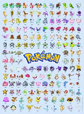 Puzzle Die ersten 151 Pokémon - 500 Teile Puzzle