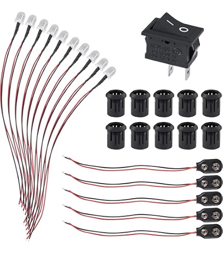 thumbnail image 2 of 10-Pack Blue LED Power ON/OFF Pilot Light Indicator, 3V 6V 9V 12V, 10B 2 of 3
