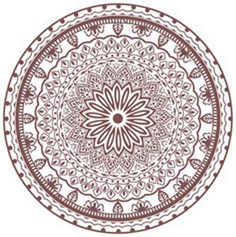 Mo Duo Persian Style Round Carpets for Living Room Bedroom Rugs and Carpets Classic Flower Decor Floor Mat Study Coffee Table Area Rugs,Carpet12,Diameter 100cm