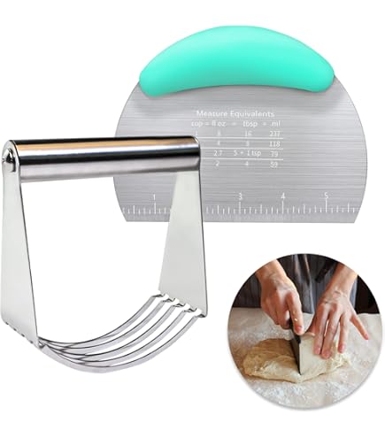 Coupe-pâte Boulangerie Acier Inoxydable 430 – Lame Demi-lune 10x20 Cm – Poignée Antidérapante Résistante à La Chaleur – Pour Pâte, Pizza, Nougat