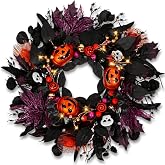 Halloween Wreath for Front Door, 24