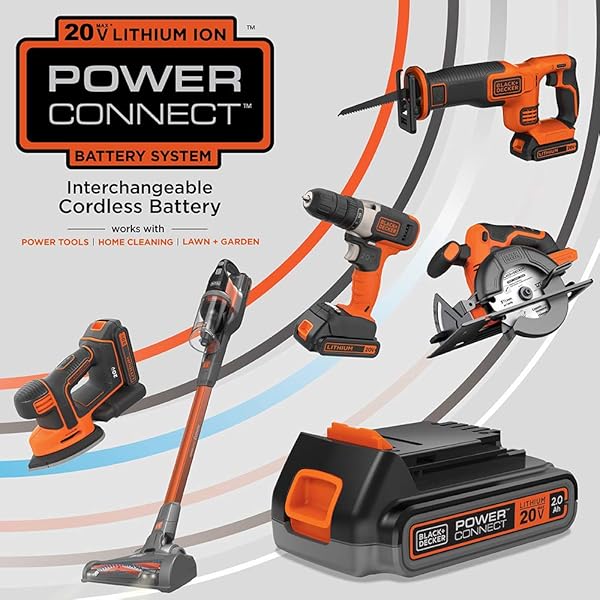 BLACK+DECKER 20V MAX CORDLESS LEAF BLOWER WITH BATTERY AND CHARGER, POWERFUL 2-SPEED, UP TO 90 MPH AND 320 CFM AXIAL LIGHTWEIGHT ELECTRIC LEAF BLOWER (BCBL700D1)