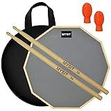 MySit 12-Inch Drum Practice Pad and Sticks Set With
