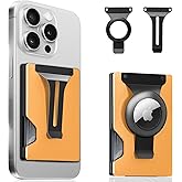 Magnetic Phone Wallet with Apple MagSafe - Metal Card Holder with AirTag Holder, RFID Blocking & Money Clip Mag Safe Wallet for iPhone 16 15 14 13 12 Pro Max/Pro/Plus/Mini