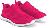 Get Fit Womens Lightweight Running Trainers Breathable Mesh Cushioned Sole