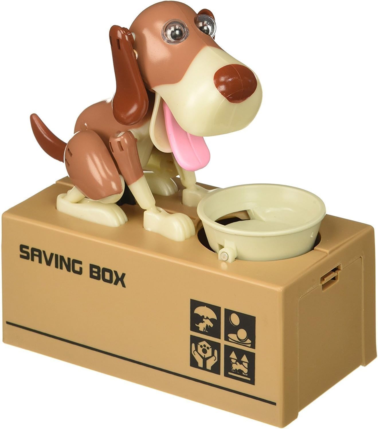 BIGOCT Cute Stealing Coin Panda Money Box Piggy Bank