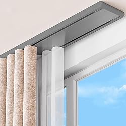 KUZRZNH Double Row Curtain Track Ceiling