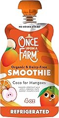 Once Upon a Farm, Mangos DairyFree Smoothie, Coco for Mangoes, 4 Ounce