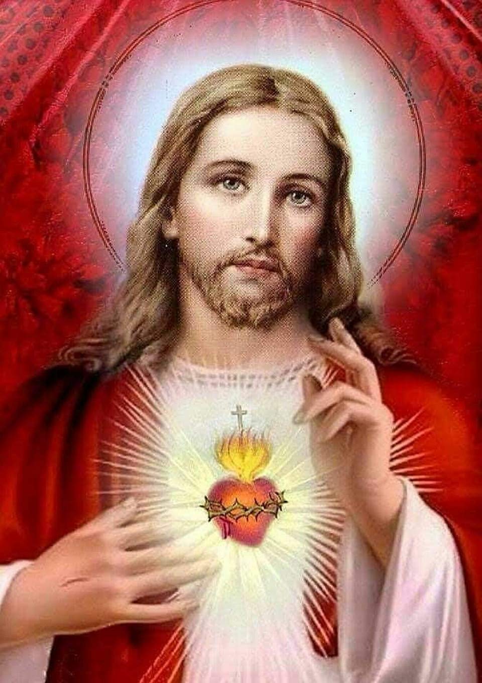 DCIDBEI 5D Full Drill Jesus Diamond Painting DIY Kit Paint by Number Rhinestone Painting Kits for Adults and Beginner Embroidery Arts Craft Cross Stitch Kits Home Decor Church Decoration 30X40CM