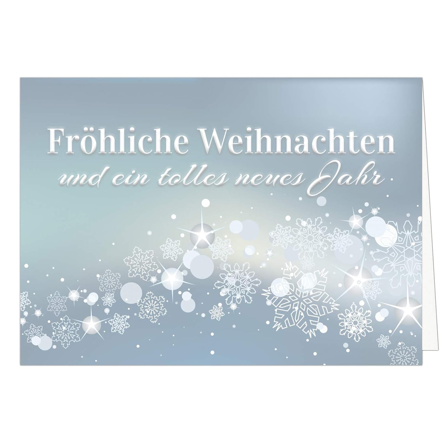 Große XXL Weihnachtskarte DIN A4 (Design Fröhliche Weihnachten