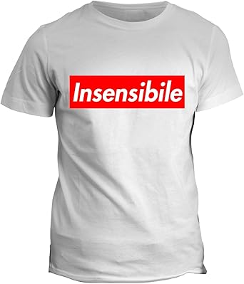Fashwork Tshirt Insensibile Football Calcio Frasi Sul Calcio Humor Tshirt Divertente E Simpatica Uomo Idea Regalo In Cotone Amazon It Abbigliamento