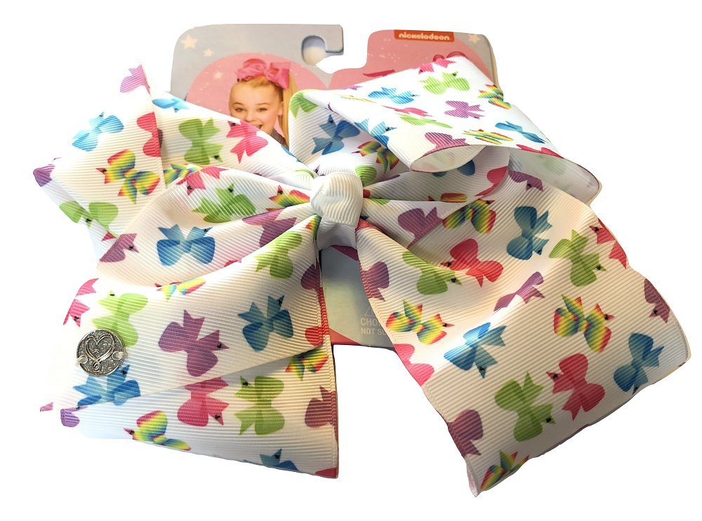 Amazon Com Jojo Siwa White Signature Hair Barrette Bow With
