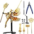 KNOWPLAYER T13 Action Figure Set, Titan 13 t Action Figure 3D Printed 13 Action Figure Articulated, for Collectors Desktop Decorations, Golden Angel with Tools Need Assemble
