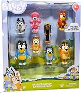 Akedo Bluey Family Friends 8 Figure Pack 6-8cm Bluey Bingo Bandit Chilli Coco view 4