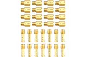 JUQAFY Main Jet and Pilot Slow Jet Kit Fit for VM18 VM20 VM22 VM26 VM24 VM28 VM30 VM32 VM34 VM36 VM38 VM44 Carburetors CRB 30Pcs