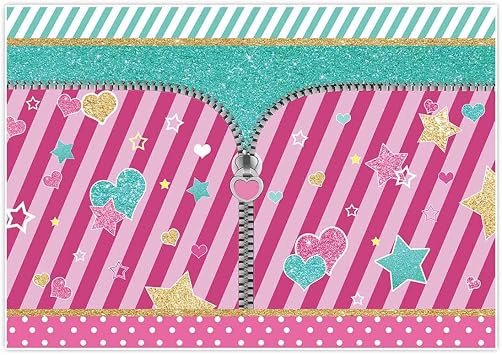 Amazon Com Allenjoy 7x5ft Pink Glitter Backdrop Blue Stripes