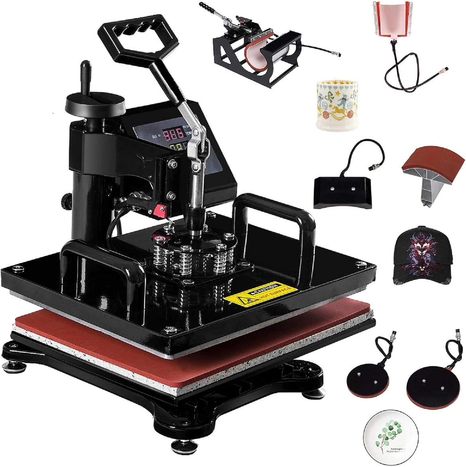 6 in 1 press machine