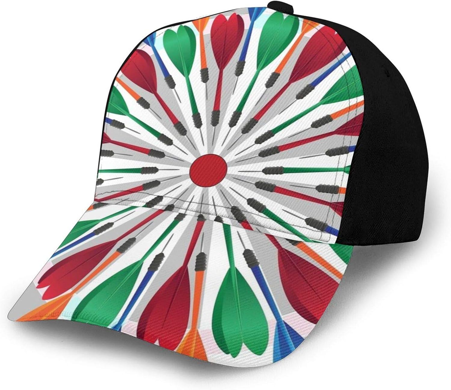 Large Dart Spiral Design Hats Men Women Adjustable Baseball Cap Unisex