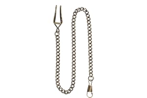 TREEWETO Pocket Watch Vest Chain 14.7 inch (37.5 cm) Bronze/Gold/Silver/Black