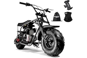 Oryxearth 105cc 4-Stroke Dirt Off Road Trail, 28mph, Gas Powered Mini Bike with Automatic Transmission and Pull Start for Adult and Teens, Weight Support 185 LBS