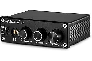 DOUK AUDIO DAC Digital to Analog Converter Decoder USB Coaxial Optical Headphone Amp Nobsound Q3