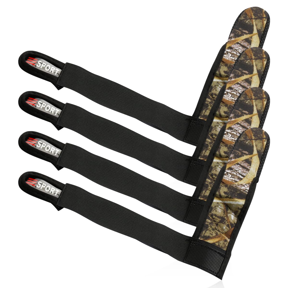 GLADFRESIT Fishing Gloves, 4PCS Finger Gloves Protector Waterproof Non-Slip Fish Finger Stall for Outdoor Activities Sea Fishing Accessories