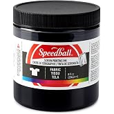 Speedball Fabric Screen Printing Ink, 8-Ounce, Black for T-Shirt and Silkscreen Printmaking