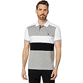 U.S. POLO ASSN. Slim Fit Chest Stripe Color-Block Polo