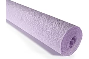 BETAM Premium Italian Crepe Paper Roll Heavy-Weight 140 gram（40+ Colors） (Light Lilac（992）)
