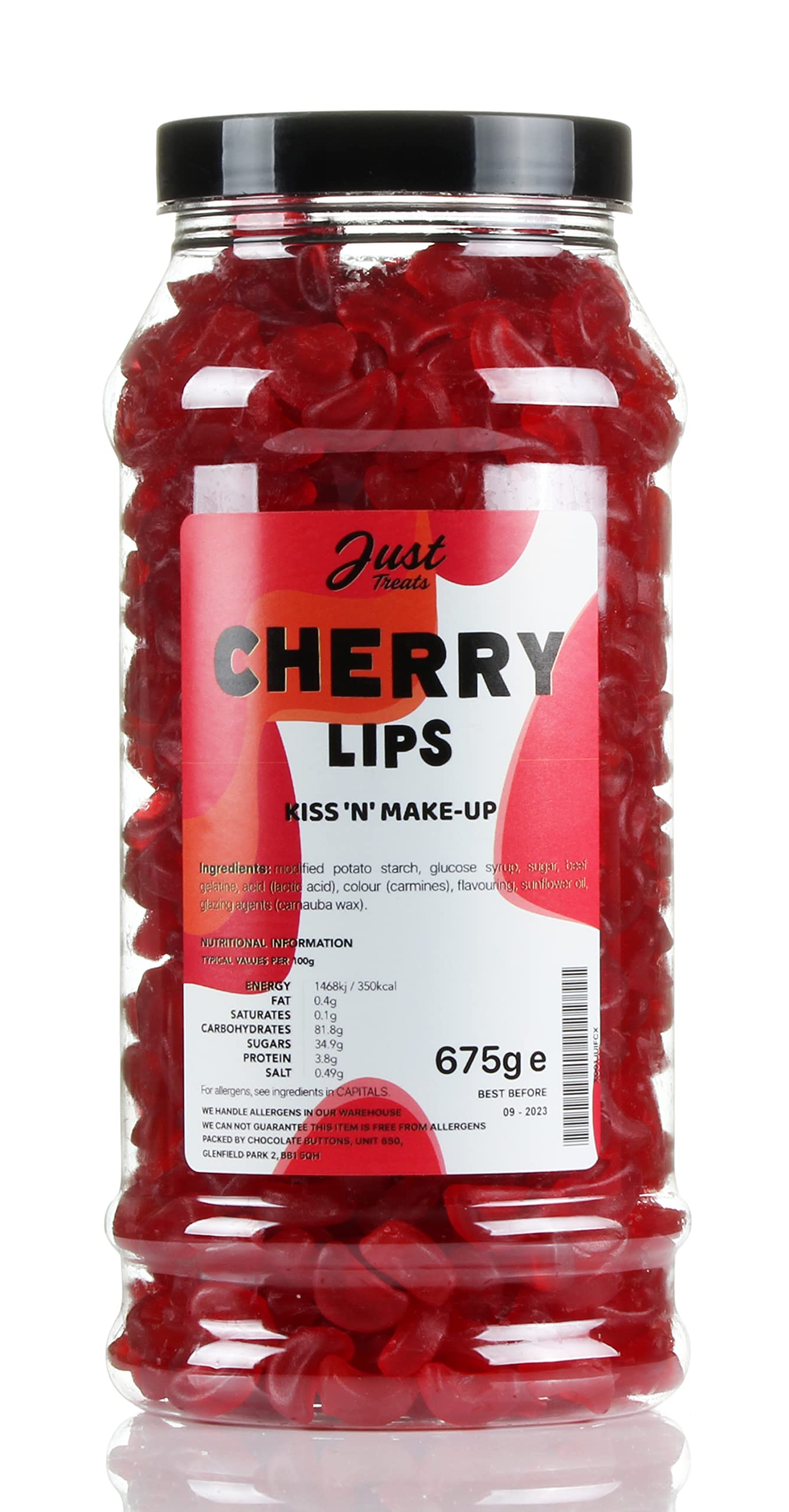 Original Cherry Lips Gift Jar from the A-Z Retro Sweet Shop Collection