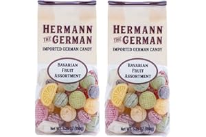 Hermann the German Hard Candy - Imported - Pack of 2 (Bavarian Fruit Candy Assortment)
