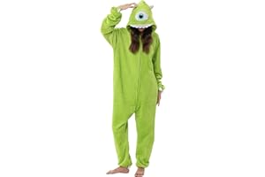 QSTYLE Adult Animal Onesie Halloween Costume,One Piece Cosplay Suit for Women and Men