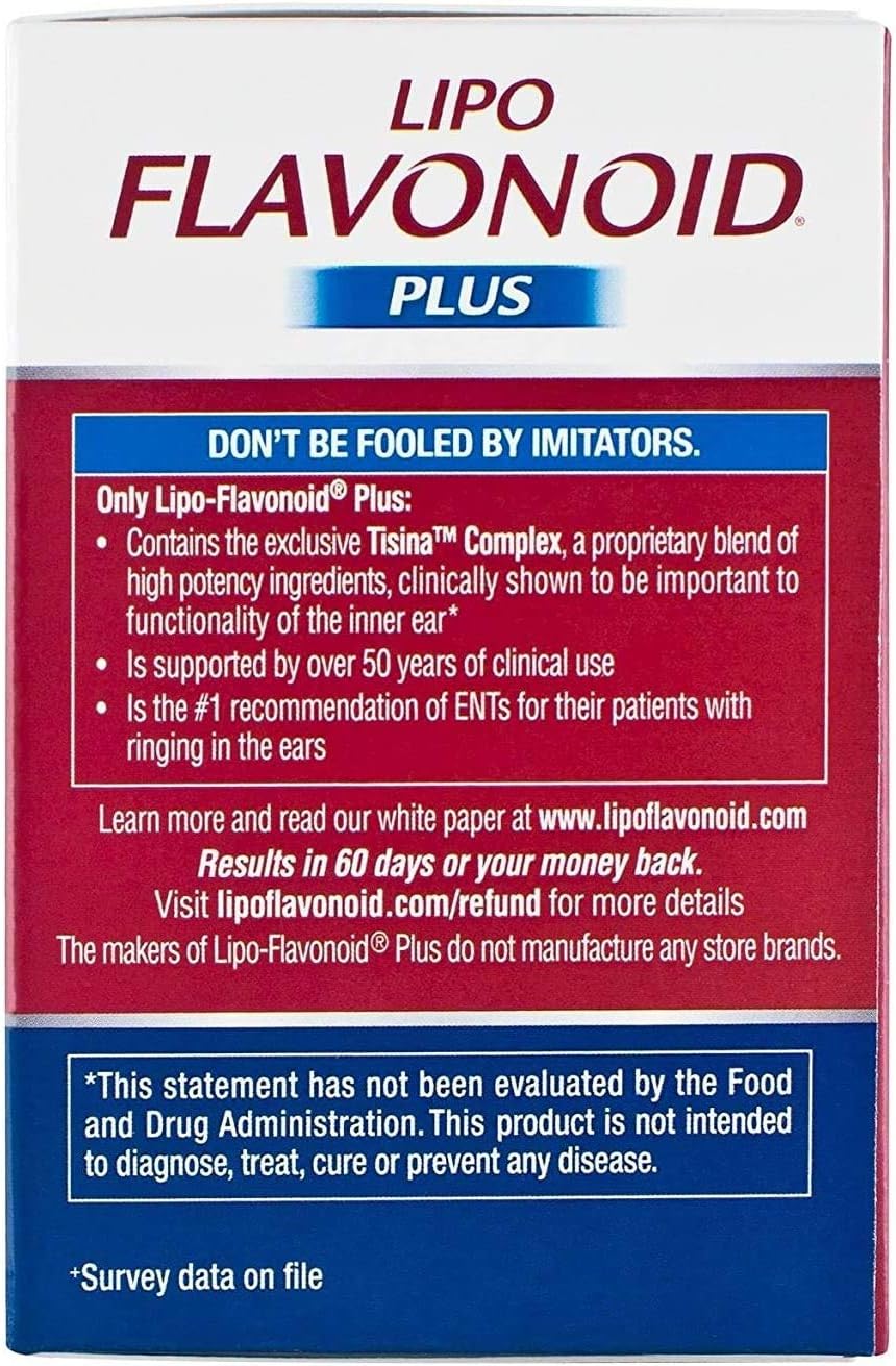 Lipo-Flavonoid Plus Inner Ear Health Caplets -90ct: Health & Personal Care