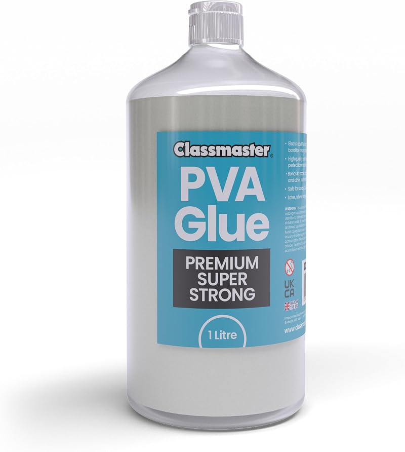 Classmaster PVA Glue 1 Litre Premium Strong Adhesive