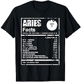 Aries Facts Zodiac Sign T-Shirt