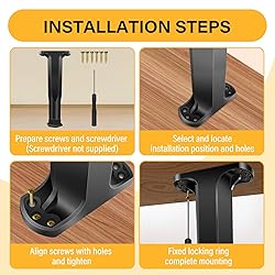 8 PCS Adjustable Height Bed Frame Support Legs