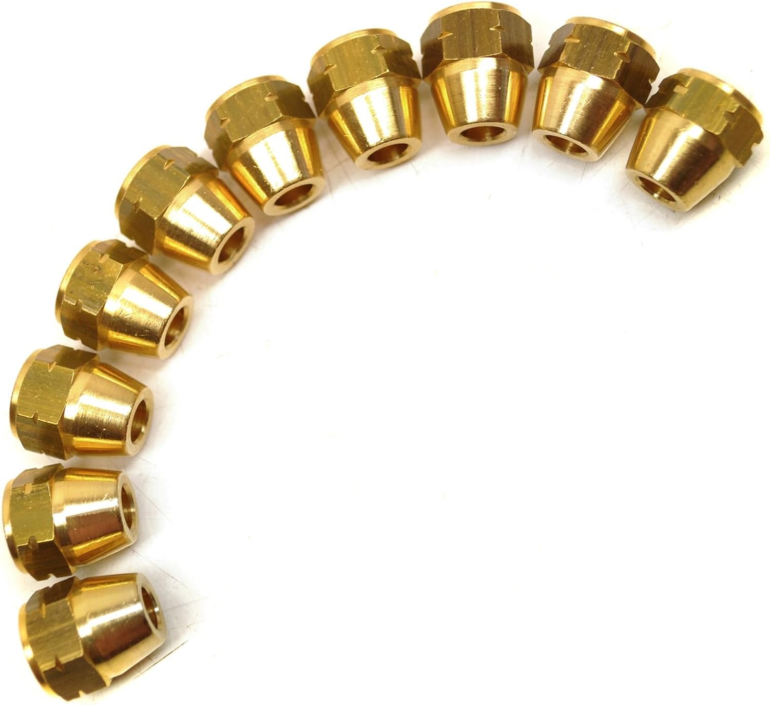 AB Tools Brass Brake Pipe Fittings M12 x 1mm Female 10 PACK for 1/4