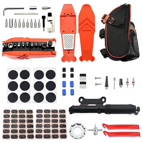 Bike Repair Kit,103Pcs Tube Repair Kit, Portable Patch Repair Kit
