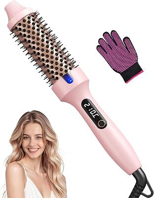 Spazzola Termica per Capelli 38mm, Thermal Brush per Volume Blowout 8 Min