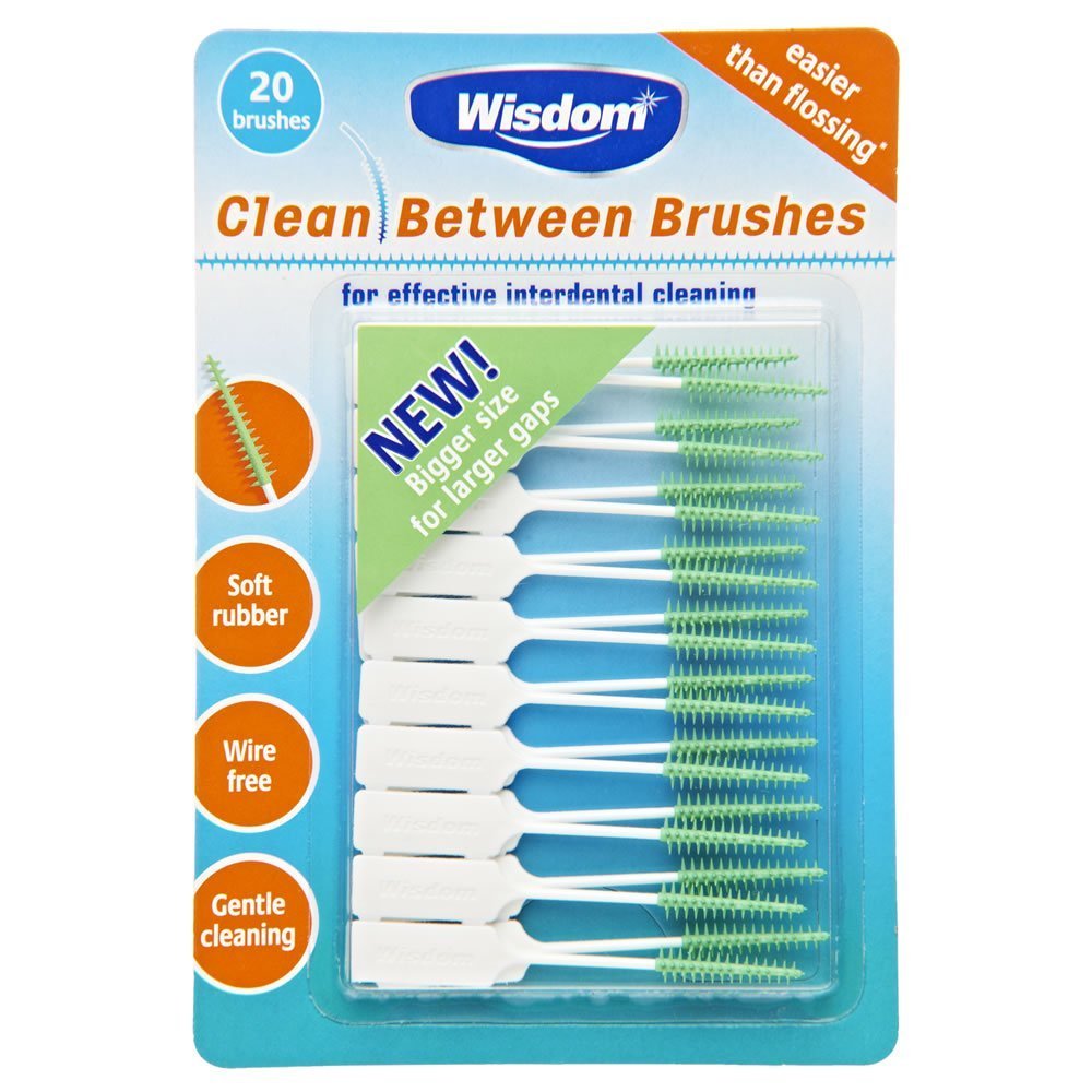 Wisdom 0.8 mm Green Interdental Brush Pack of 3 Amazon.co.uk Health