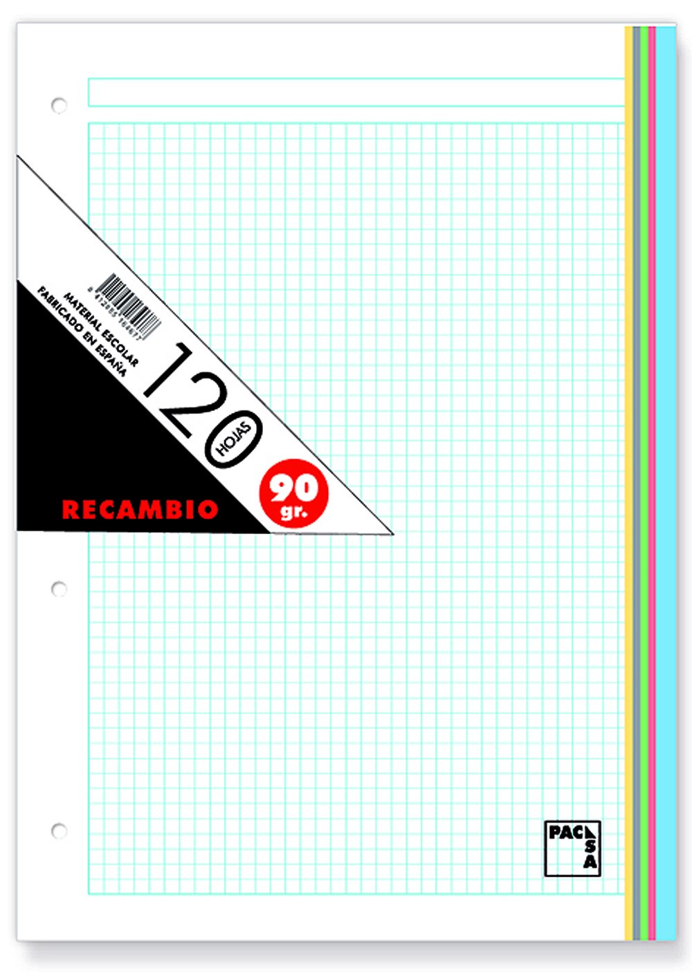 Pacsa 21180 - Replacement Sheets 90g - A4, 120 Sheets