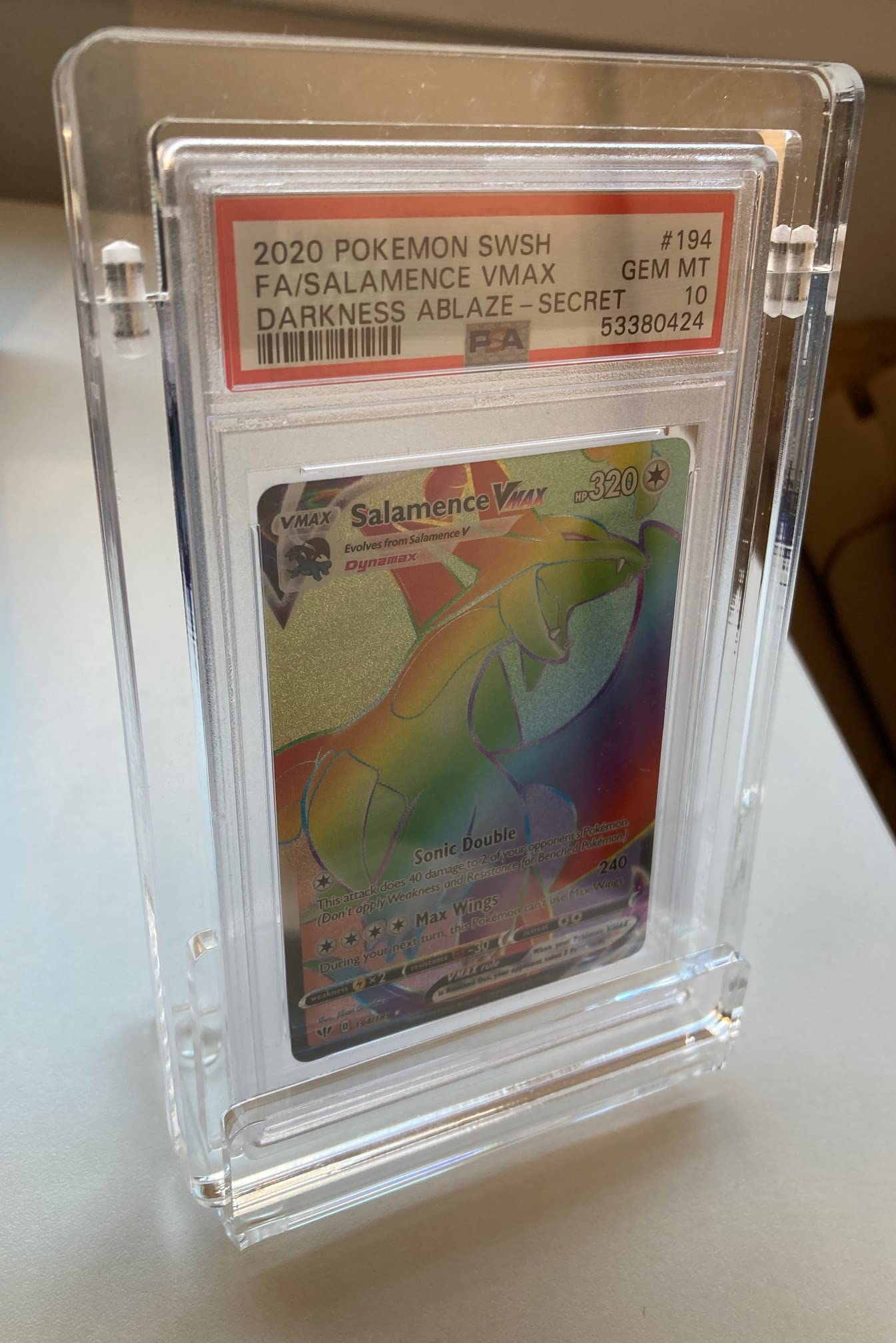 Titan Cards Acrylic PSA Graded Card Holder & Display Stand for Pokemon, Yu-Gi-Oh! etc