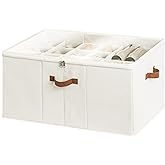 StorageWorks Shoe Organizer for Closet, Fits up to 24 Pairs, Shoe Cubby Storage Containers with Adjustable Dividers and Clear